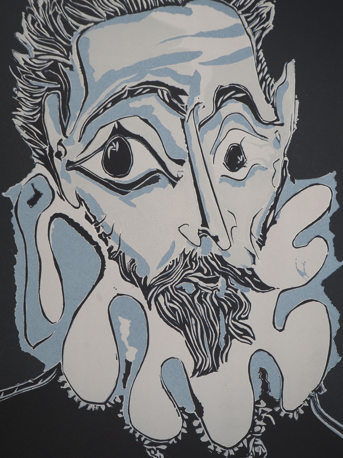 Pablo Picassoportrait Of A Man Inspired By El Greco   Lithograph (Mourlot)1973 photo buy