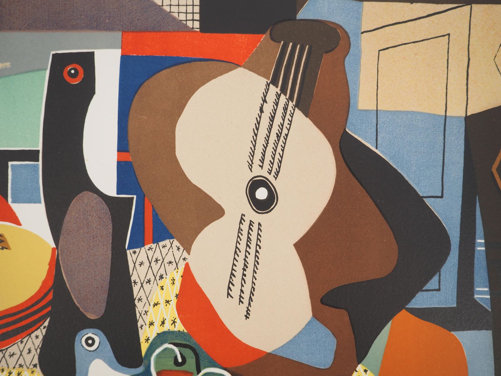 Pablo Picassomandolin And Guitar   Lithograph (Mourlot)1958 photo 1560.0