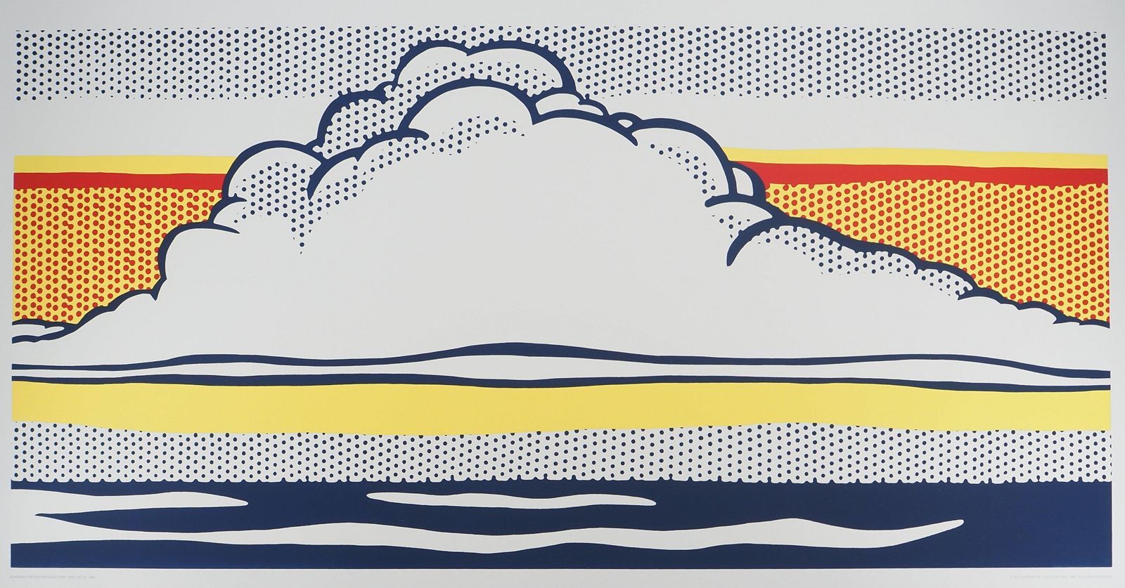 (After) Roy Lichtensteincloud And Sea   Screen Print #Ludwig 19891989 photo furniture