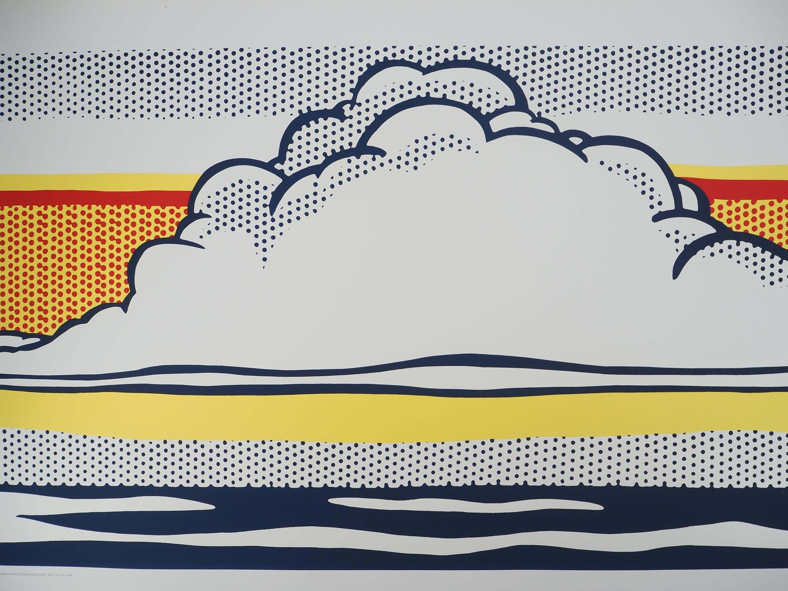 (After) Roy Lichtensteincloud And Sea   Screen Print #Ludwig 19891989 photo Art
