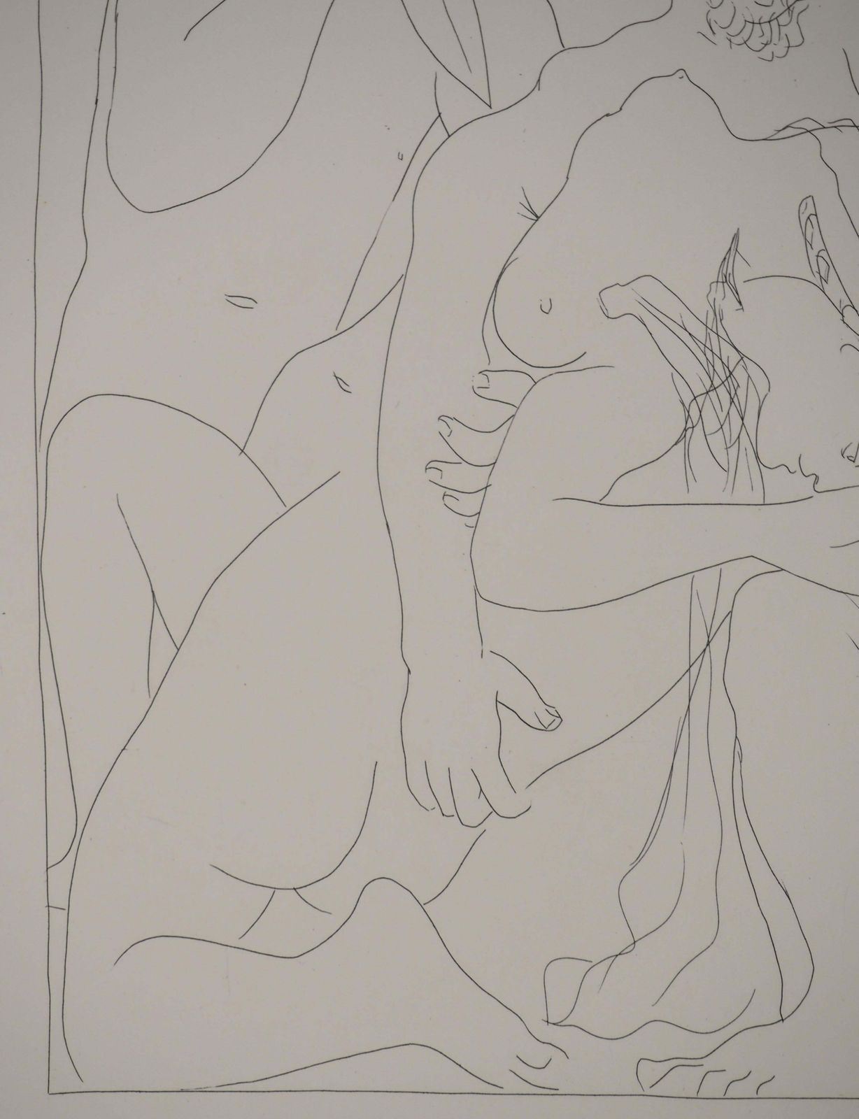 Pablo Picassométarmorphoses D'ovide, On Achilles' Tomeb   Original Etching (Baer #168)1936 photo vinterior