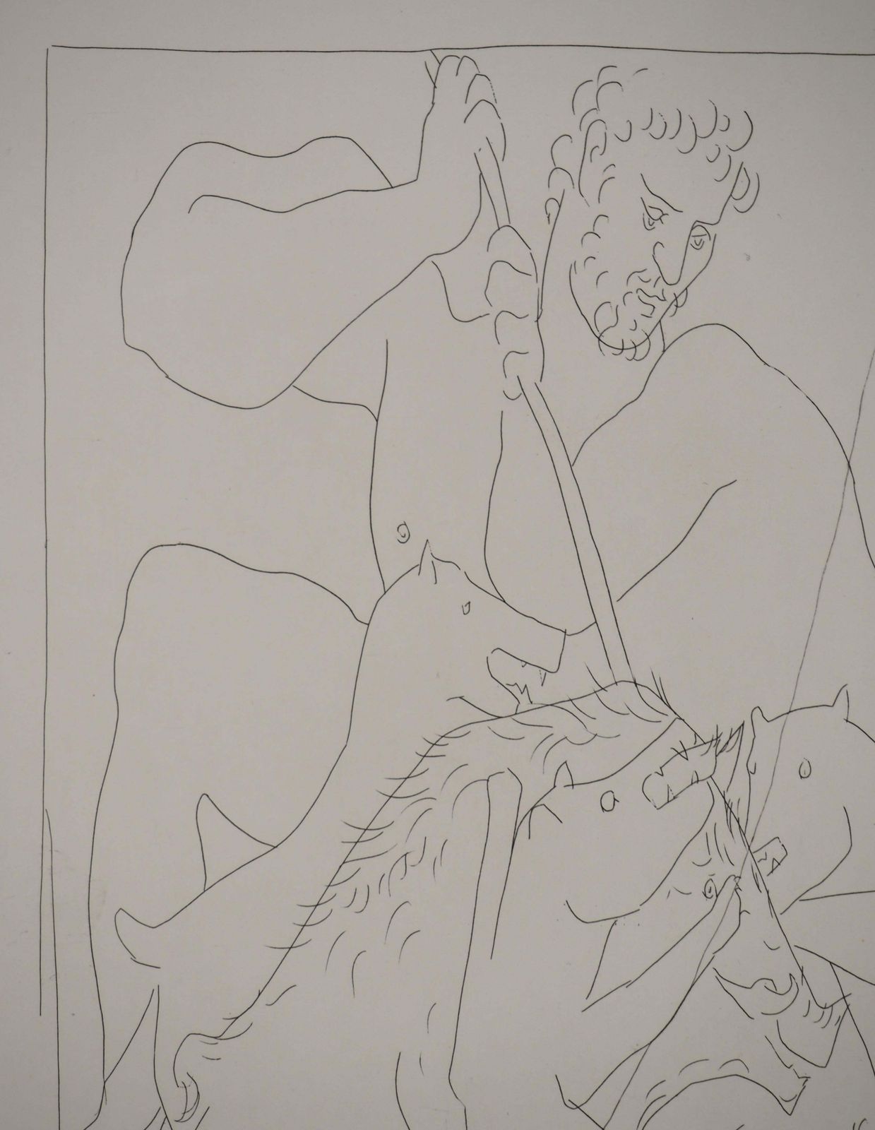 Pablo Picassométarmorphoses D'ovide, The Calydon Boar   Original Etching (Baer #158)1936 photo Art