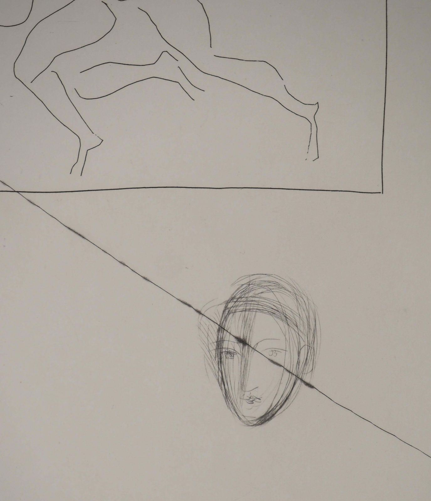 Pablo Picassométarmorphoses D'ovide, The Escape   Original Etching (Baer #161)1936 photo vinterior