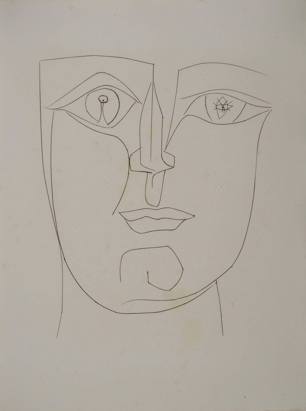 Pablo Picassocarmen, The Man Behind The Mask   Original Etching (Cramer #52)1949