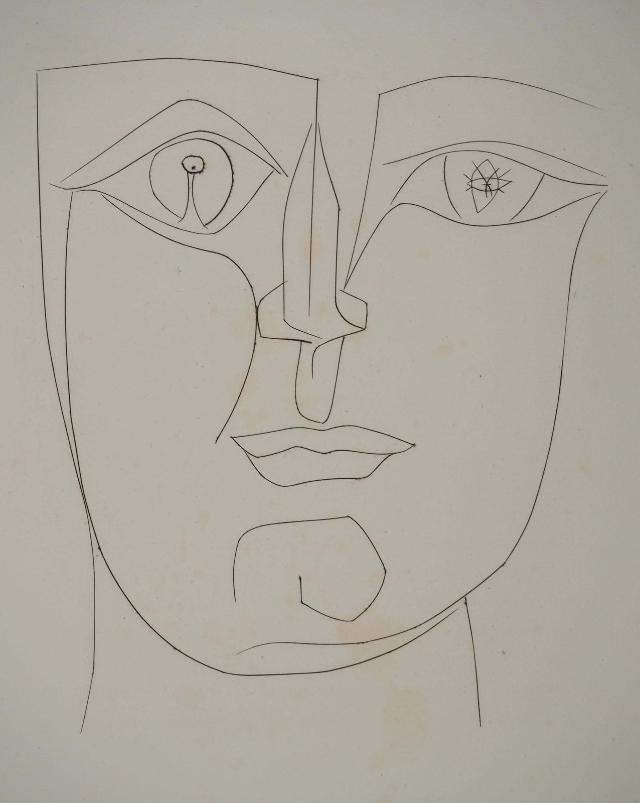 Pablo Picassocarmen, The Man Behind The Mask   Original Etching (Cramer #52)1949 photo for sale
