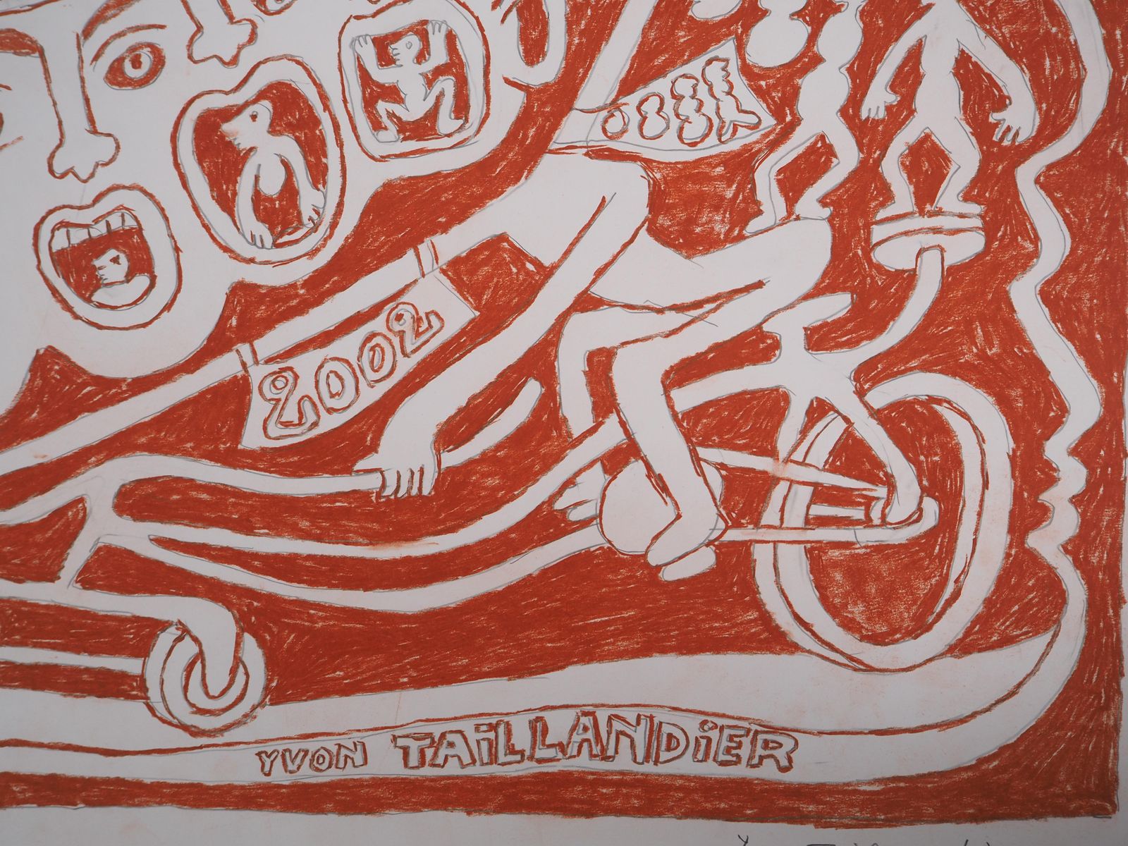 Yvon Taillandierthe Cry Of The Catitipède   Original Handsigned Drawing photo buy