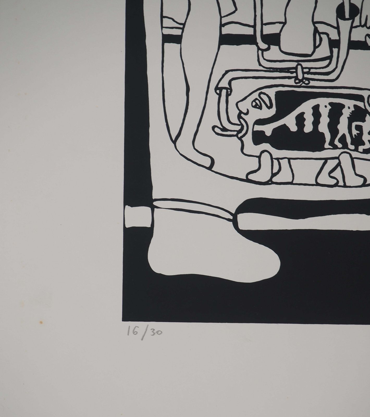 Yvon Taillandierthe Giant Catitipede   Original Handsigned Screen Print photo buy