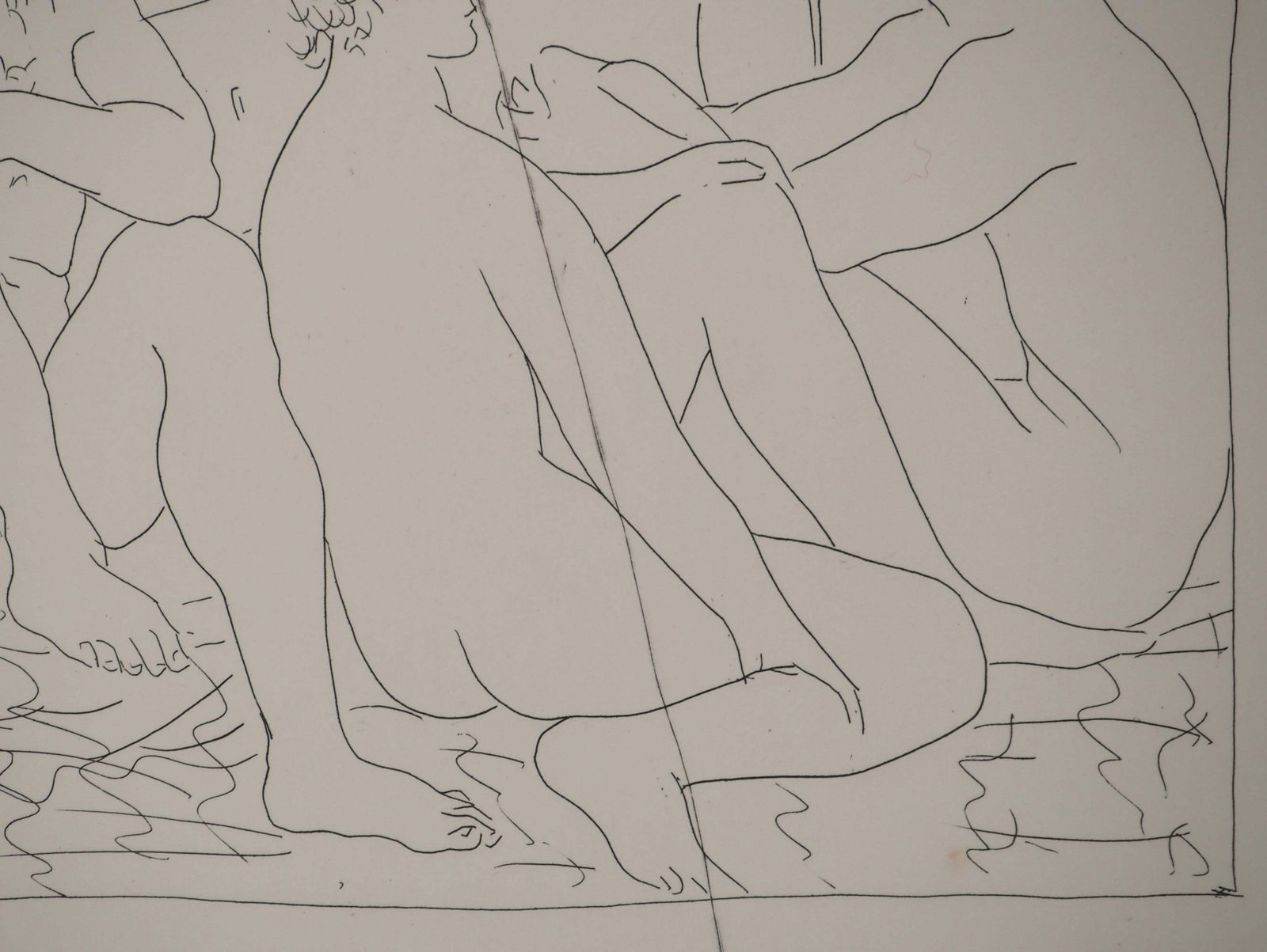 Pablo Picassométarmorphoses D'ovide, Four Nude Men   Original Etching (Baer #155)1936 photo buy