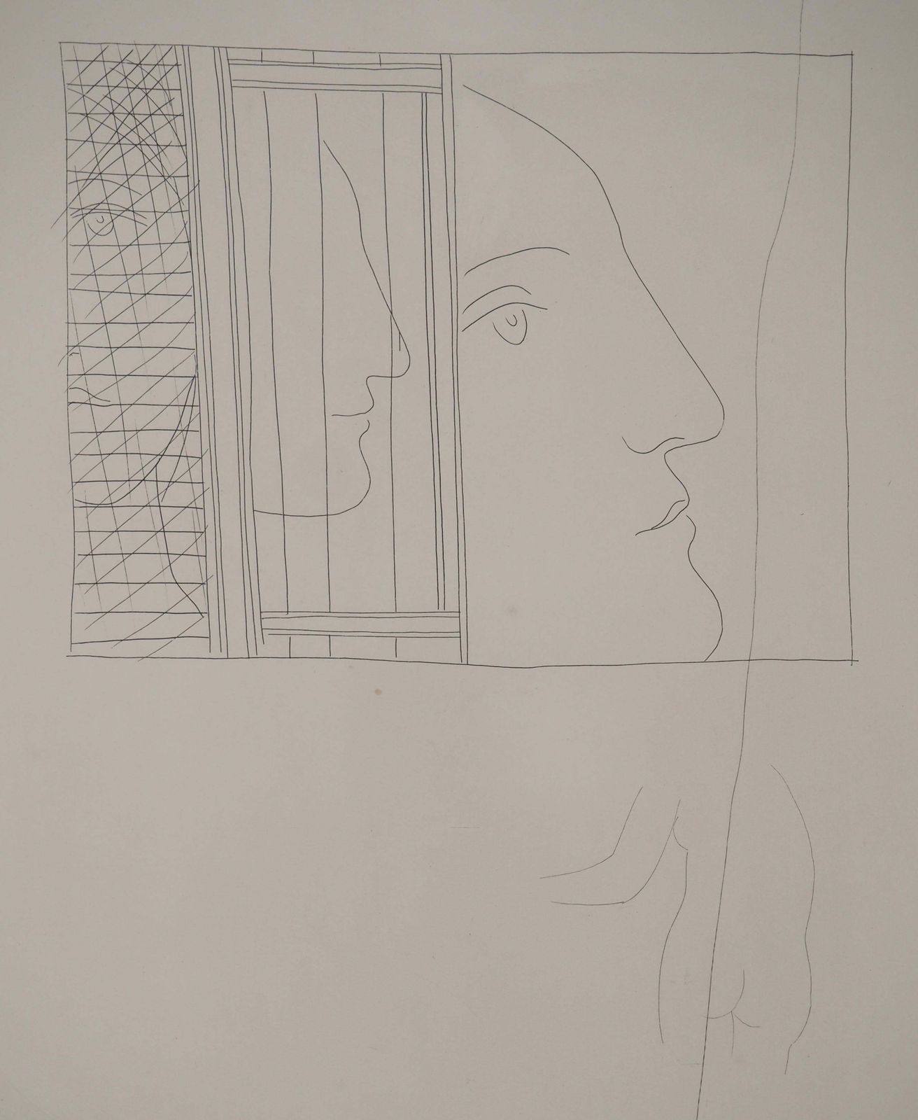 Pablo Picassométarmorphoses D'ovide, Three Head Fragments   Original Etching (Baer #159)1936 photo for sale