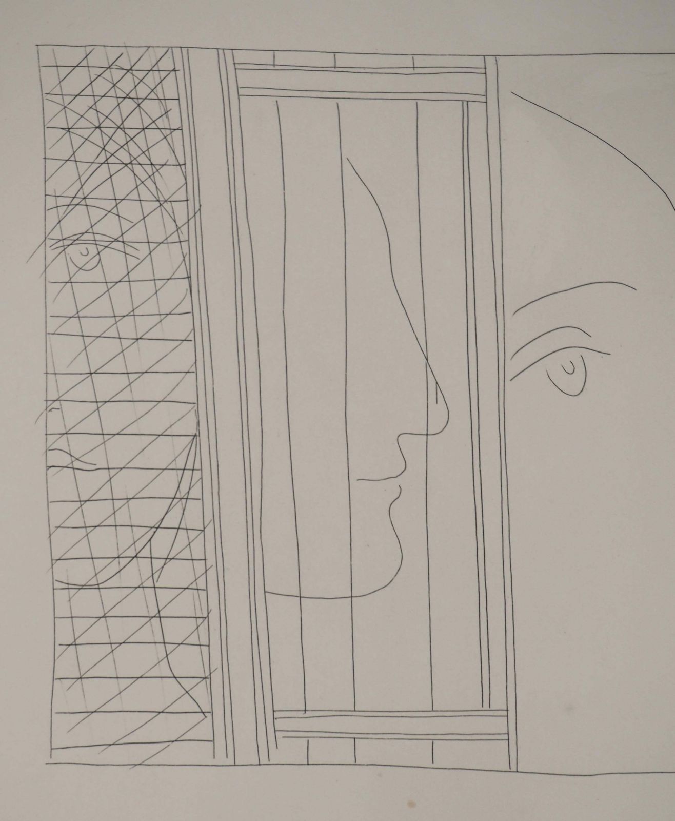 Pablo Picassométarmorphoses D'ovide, Three Head Fragments   Original Etching (Baer #159)1936 photo 554.0