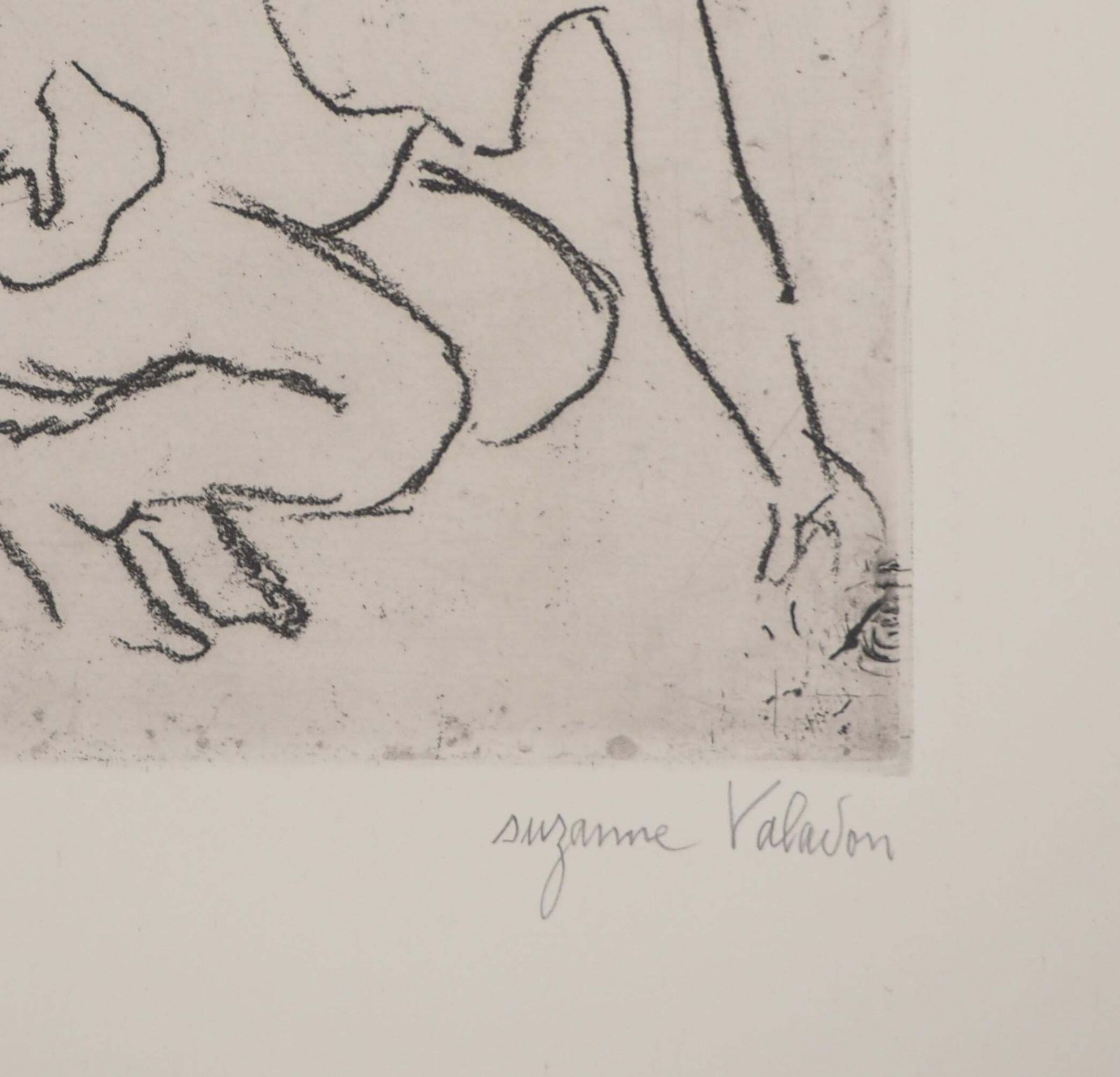 Suzanne Valadonnude Woman In The Bath    Original Etching Signed (Petrides #E1)1932 photo furniture