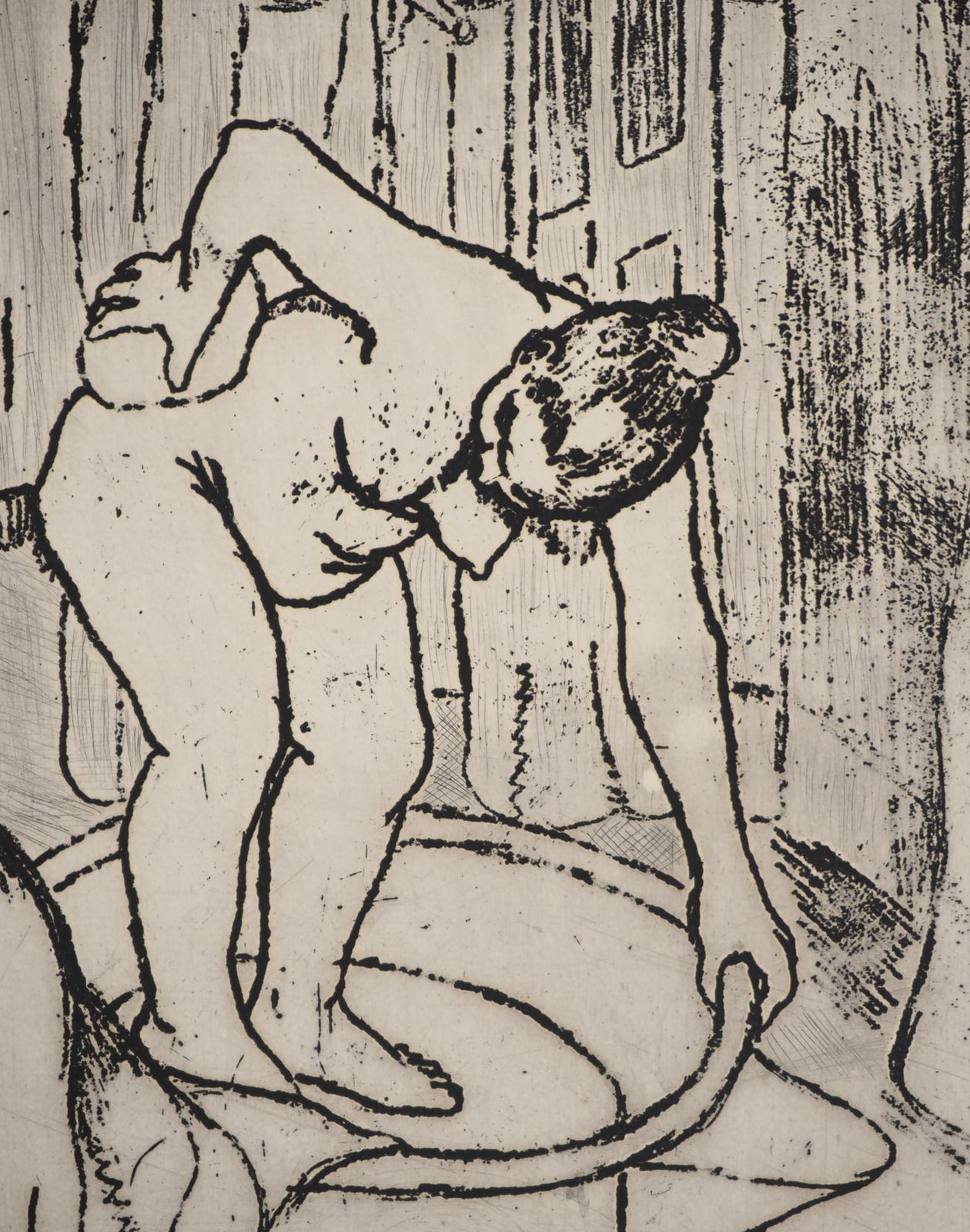 Suzanne Valadonyoung Woman Sponging Herself   Original Etching Signed (Petrides #E12)1932 photo buy