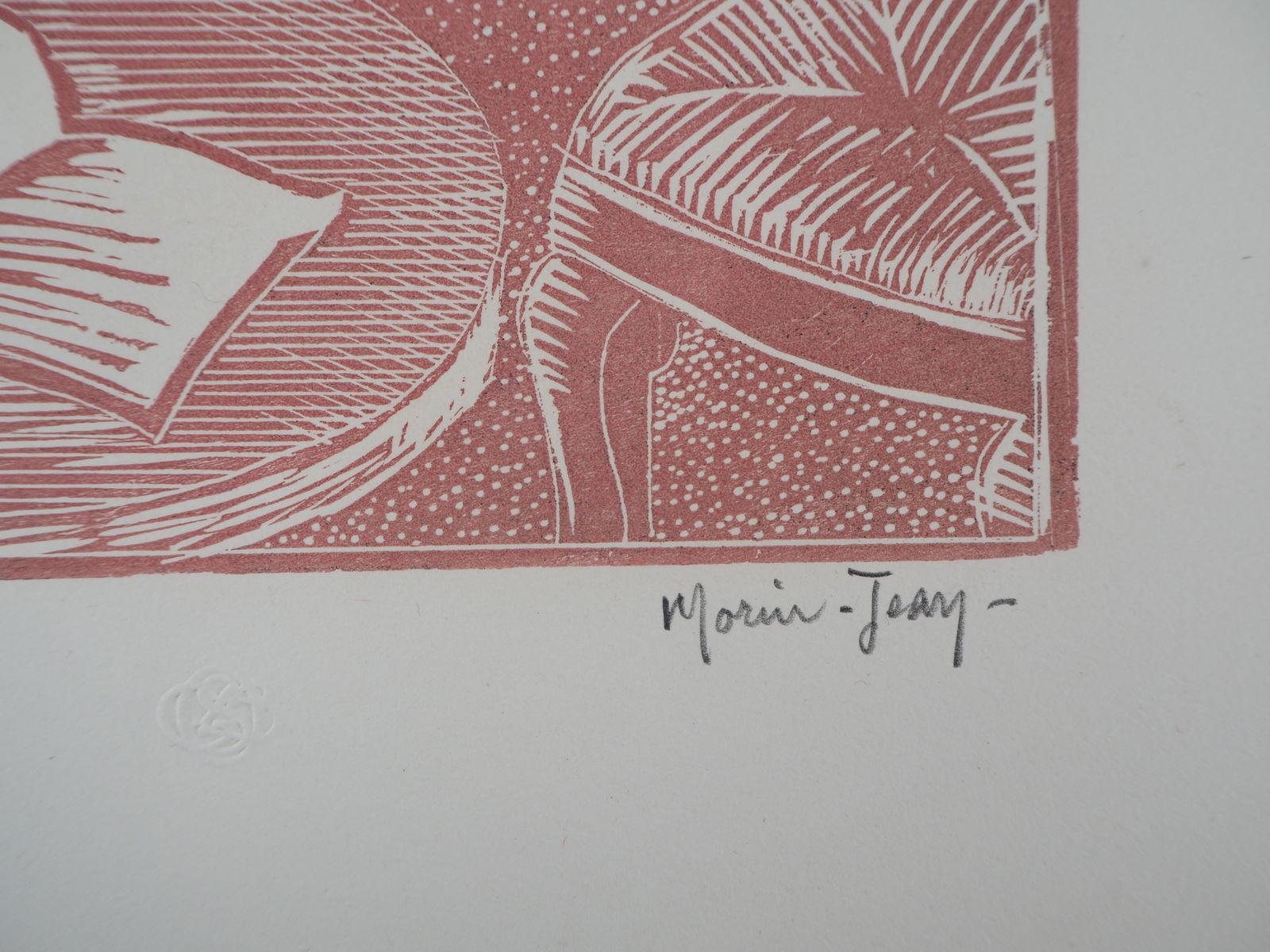 Morin Jeanpoem : The Happiness Of This World   Original Wooodcut, Handsigned & Numbered1929 photo vinterior