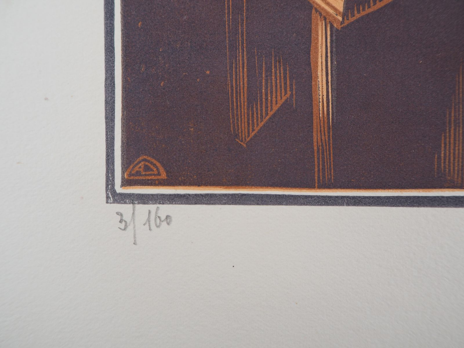 André Deslignieres Old Trades : Laundress   Original Wooodcut, Handsigned & Numbered /1601926 photo Art