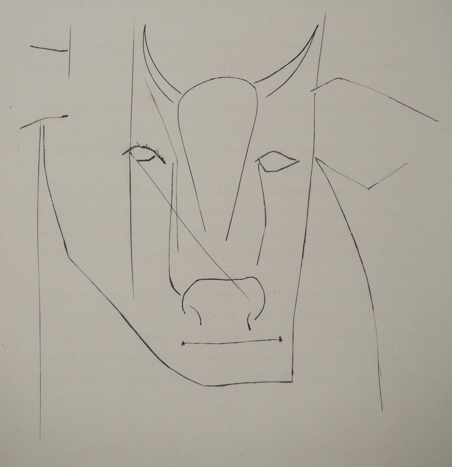 Pablo Picassocarmen, The Bull's Horns   Original Etching (Cramer #52)1949 photo for sale