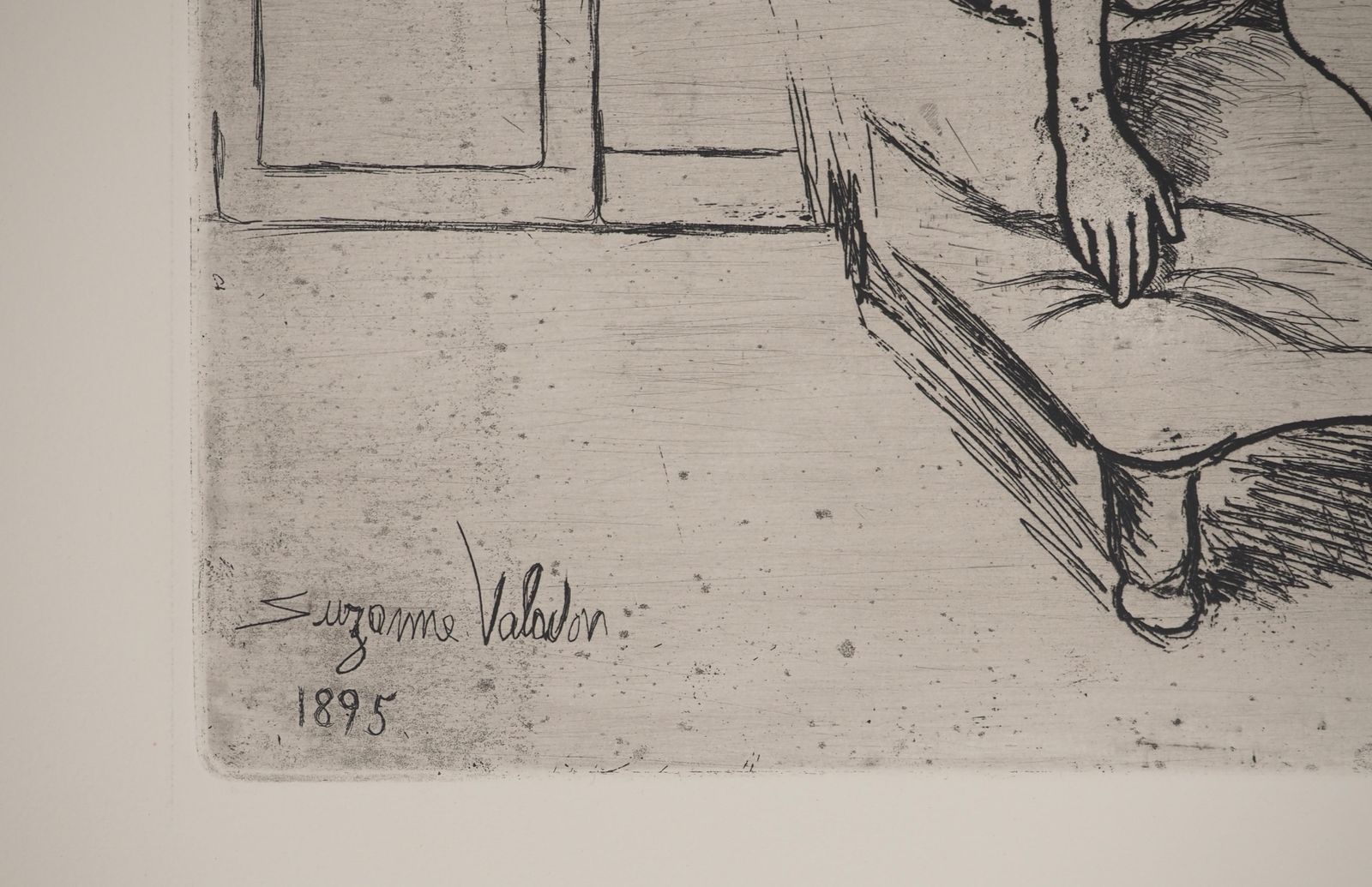 Suzanne Valadonwoman Naked On The Sofa    Original Etching Signed (Petrides #E4)1932 photo vinterior