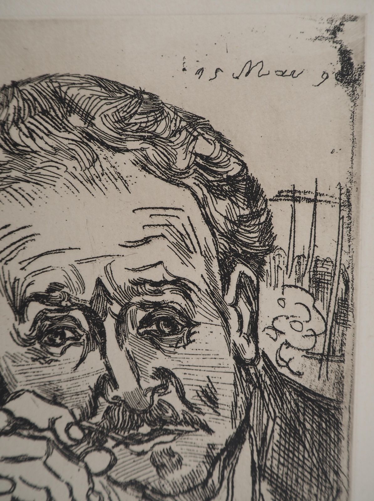 Portrait Of Docteur Gachet (Man With A Pipe)   Etching (Second Edition)2020 photo vintage