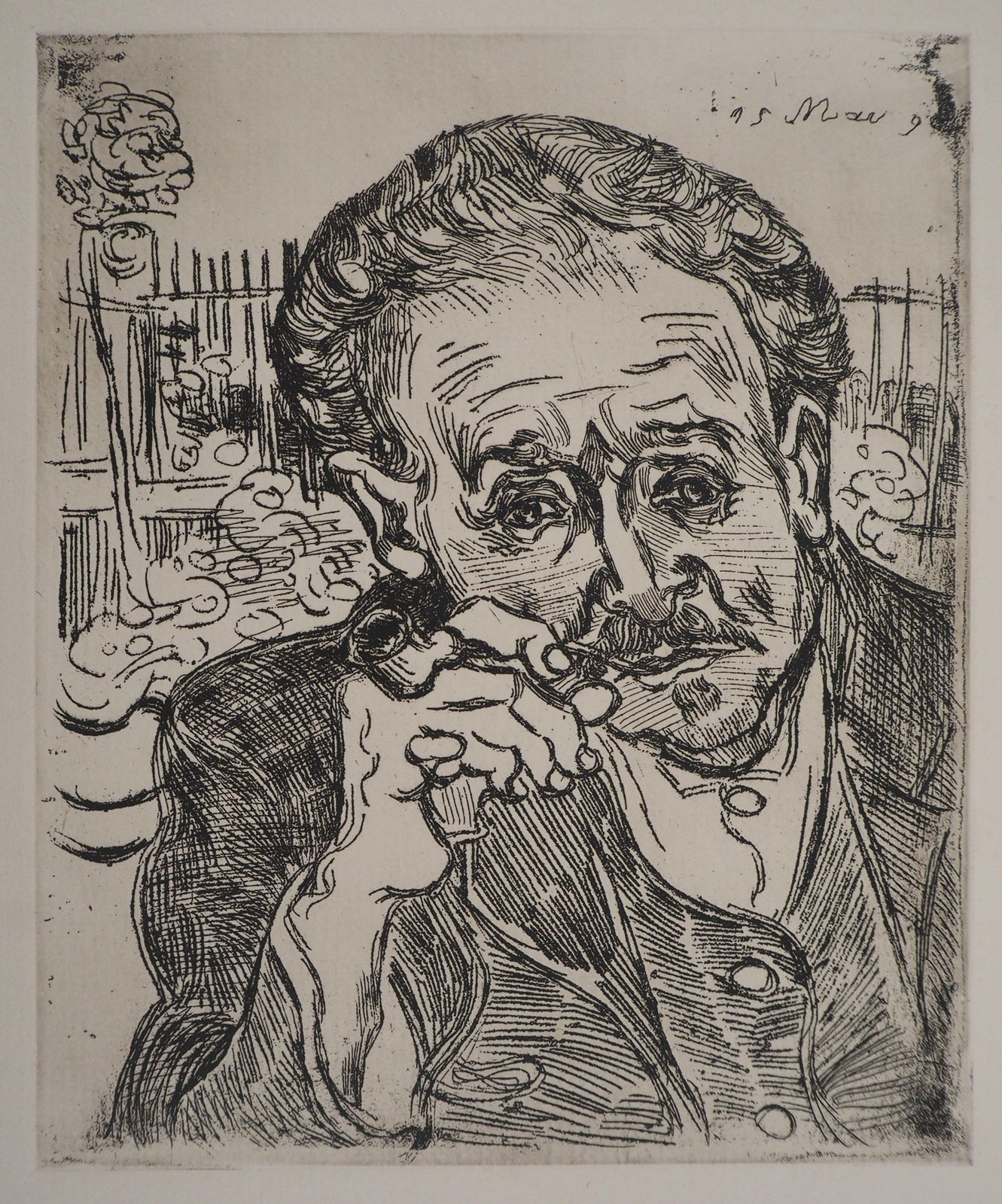 photo for sale Portrait Of Docteur Gachet (Man With A Pipe)   Etching (Second Edition)2020