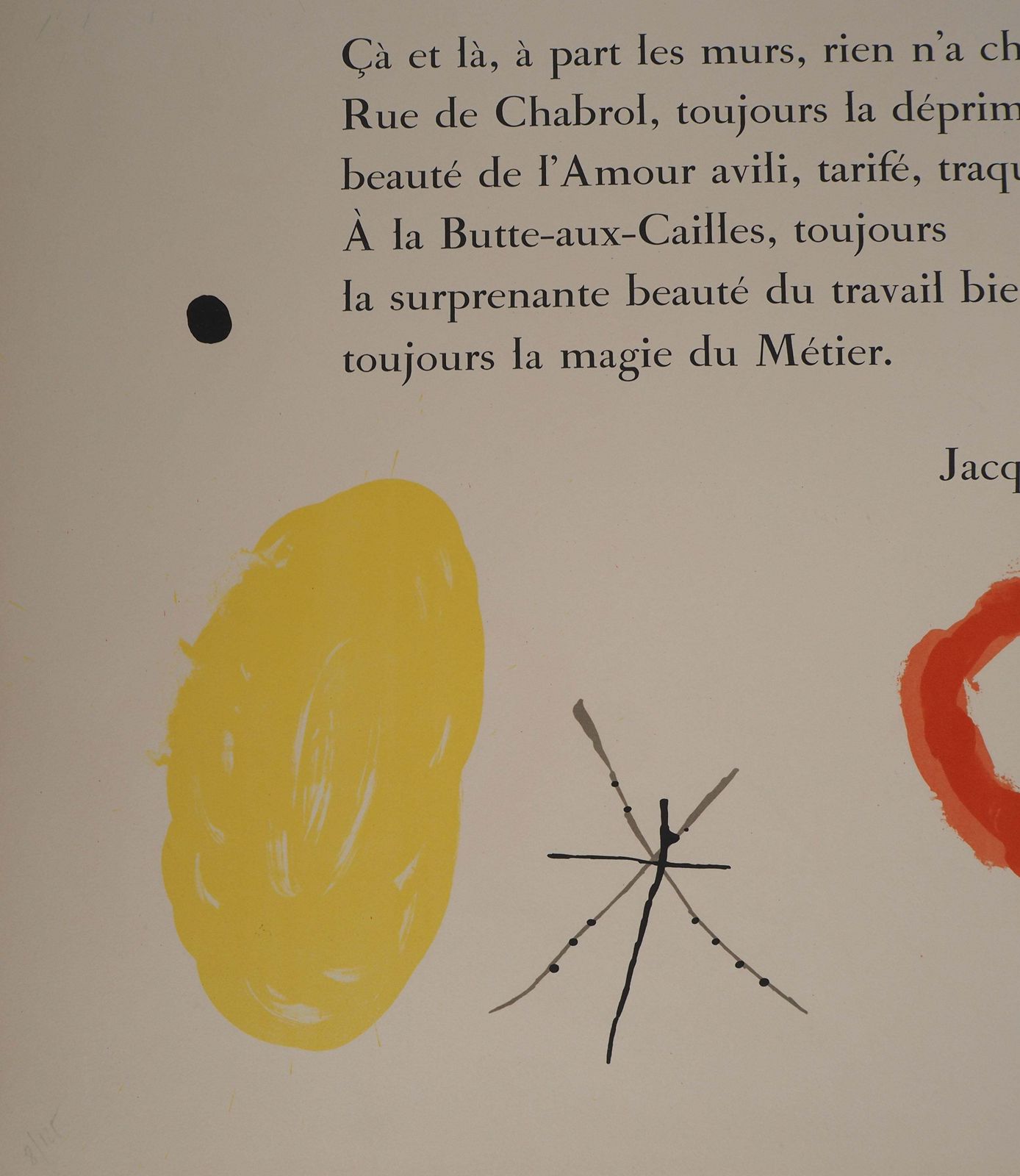 Joan Miróyellow Circle And Star, Preface To 52 Affiches   Original Lithograph (Cramer #841963 photo 531.0