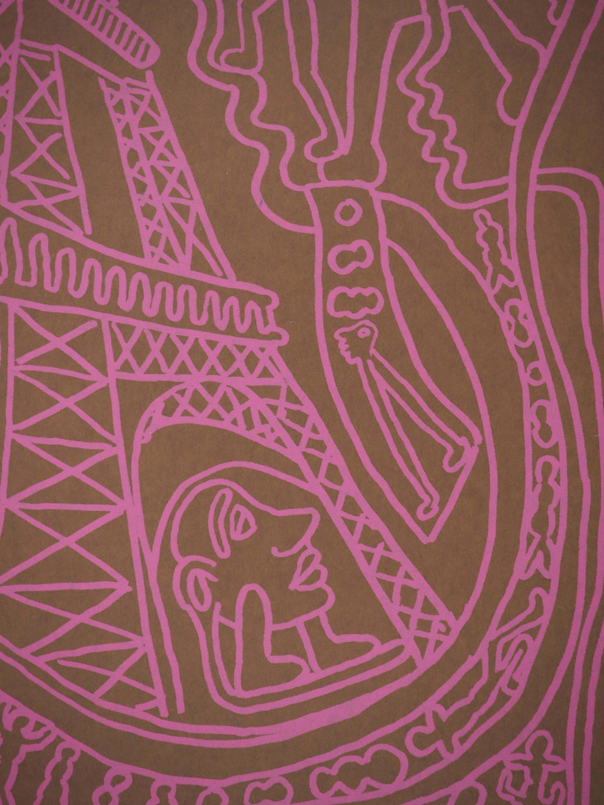 Yvon Taillandierparis, The Pink Eiffel Tower   Original Handsigned Screen Print photo Art