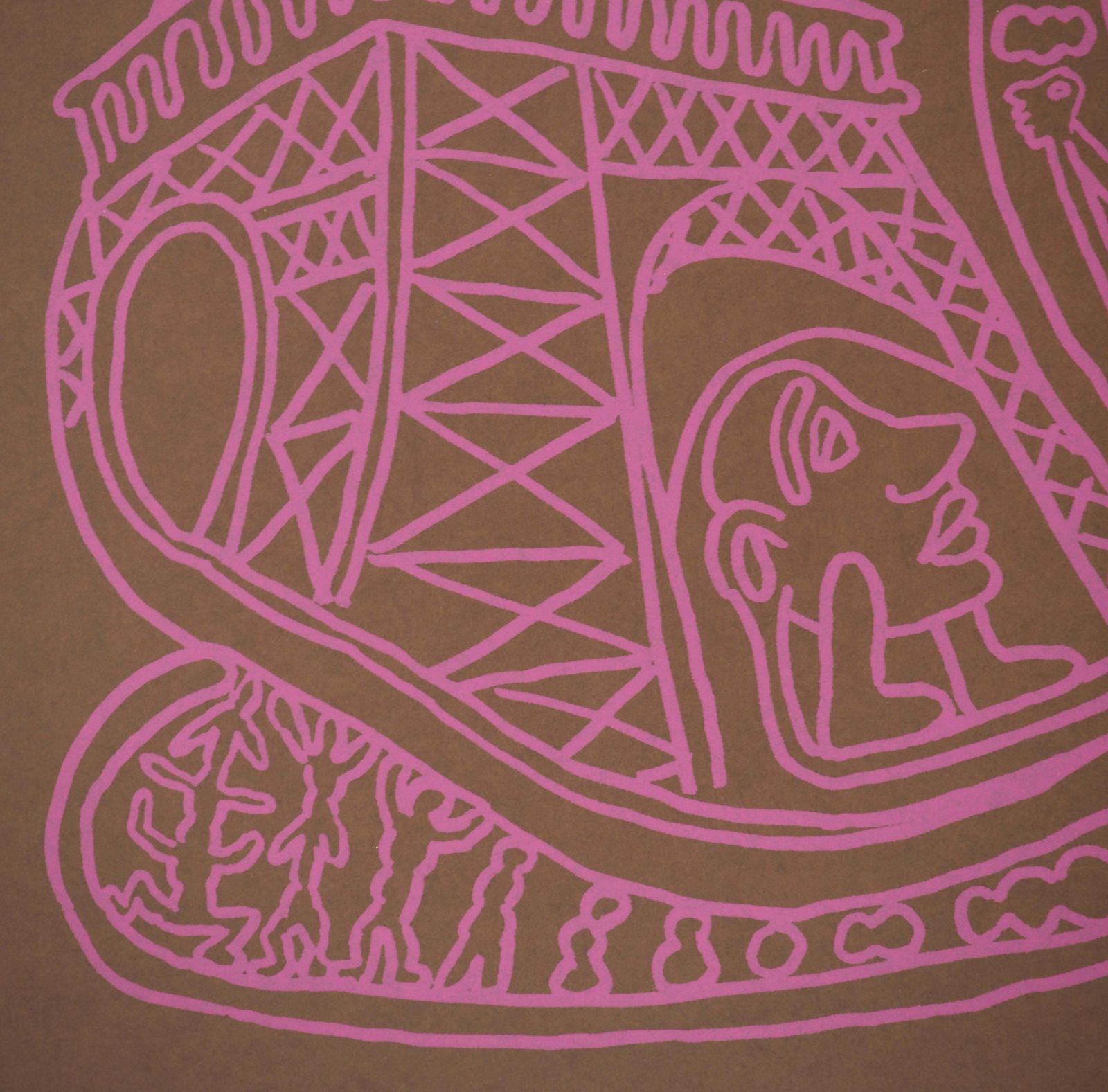 Yvon Taillandierparis, The Pink Eiffel Tower   Original Handsigned Screen Print photo vinterior