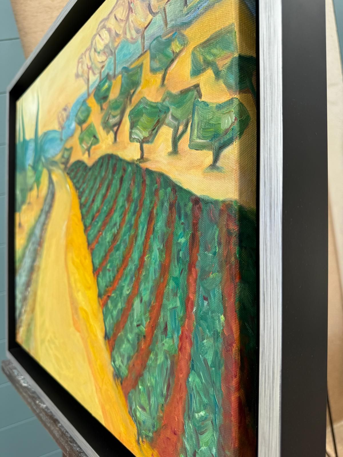 1274.0 Bernadette Van Baarsen Contemporary Provençal Landscape. 'Randonneur'.2023 photo