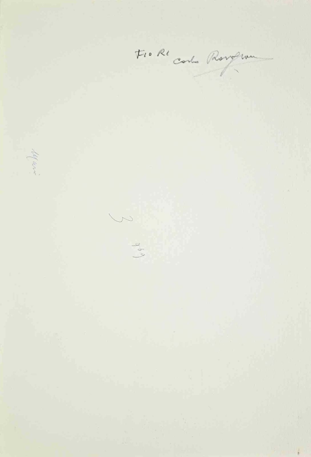Carlo Ravagnanvase Of Flowers   Drawing By Carlo Ravagnan   19691969 photo furniture