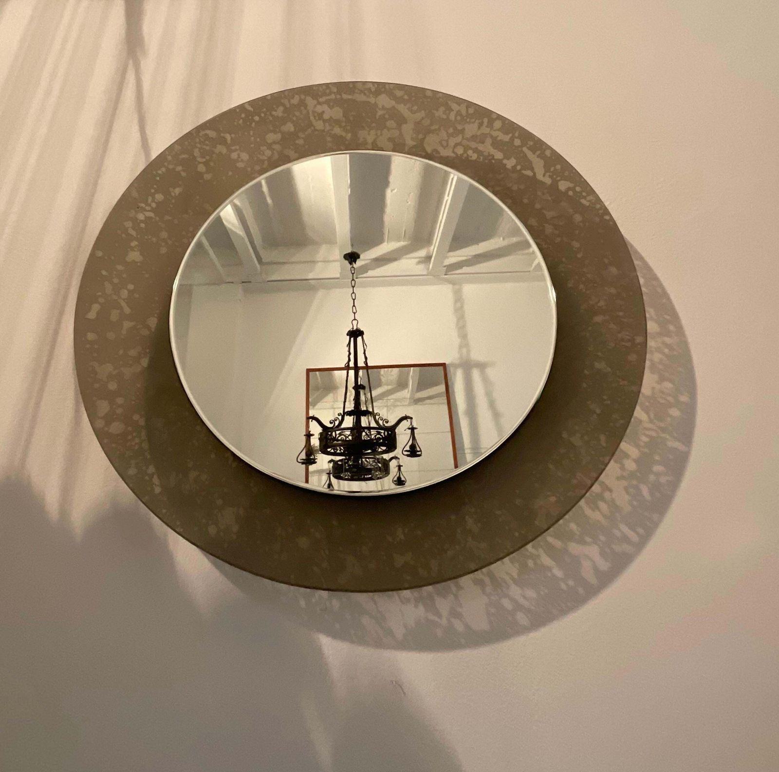 Fontanarte   Erwing Burger   Hanging Mirror   Curved And Etched Glass. photo 3452.0