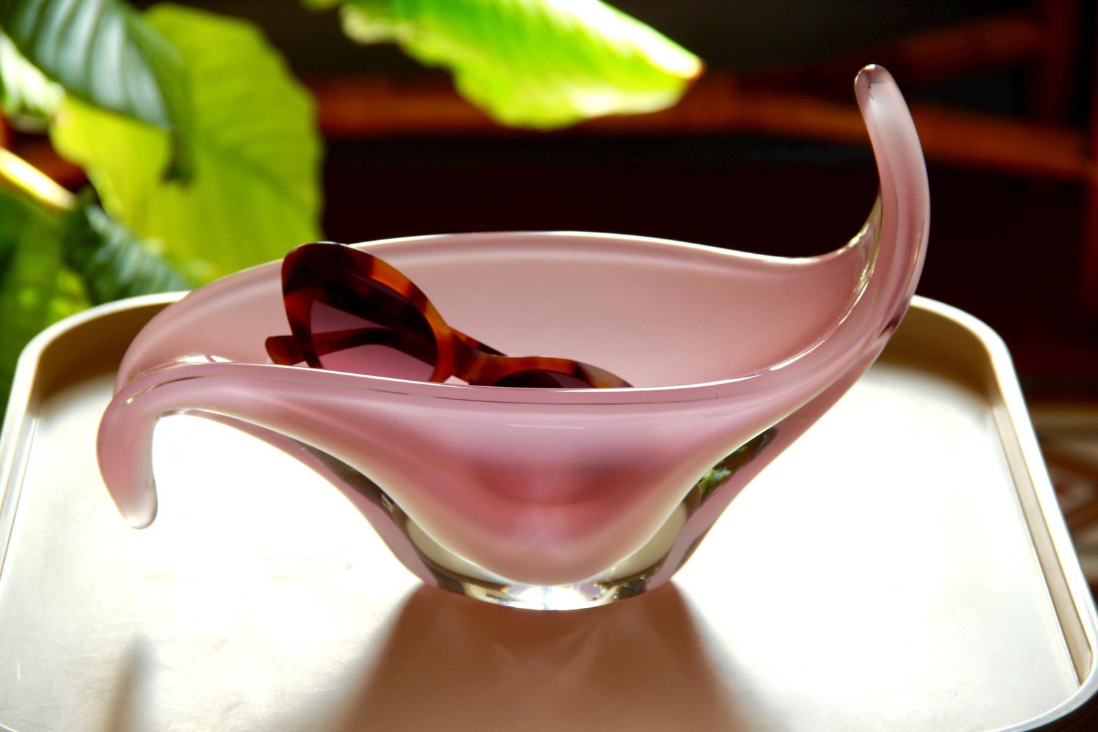Gaura, Vintage Pink Murano Vase / Catchall / Bowl, Italy, 1970s photo buy