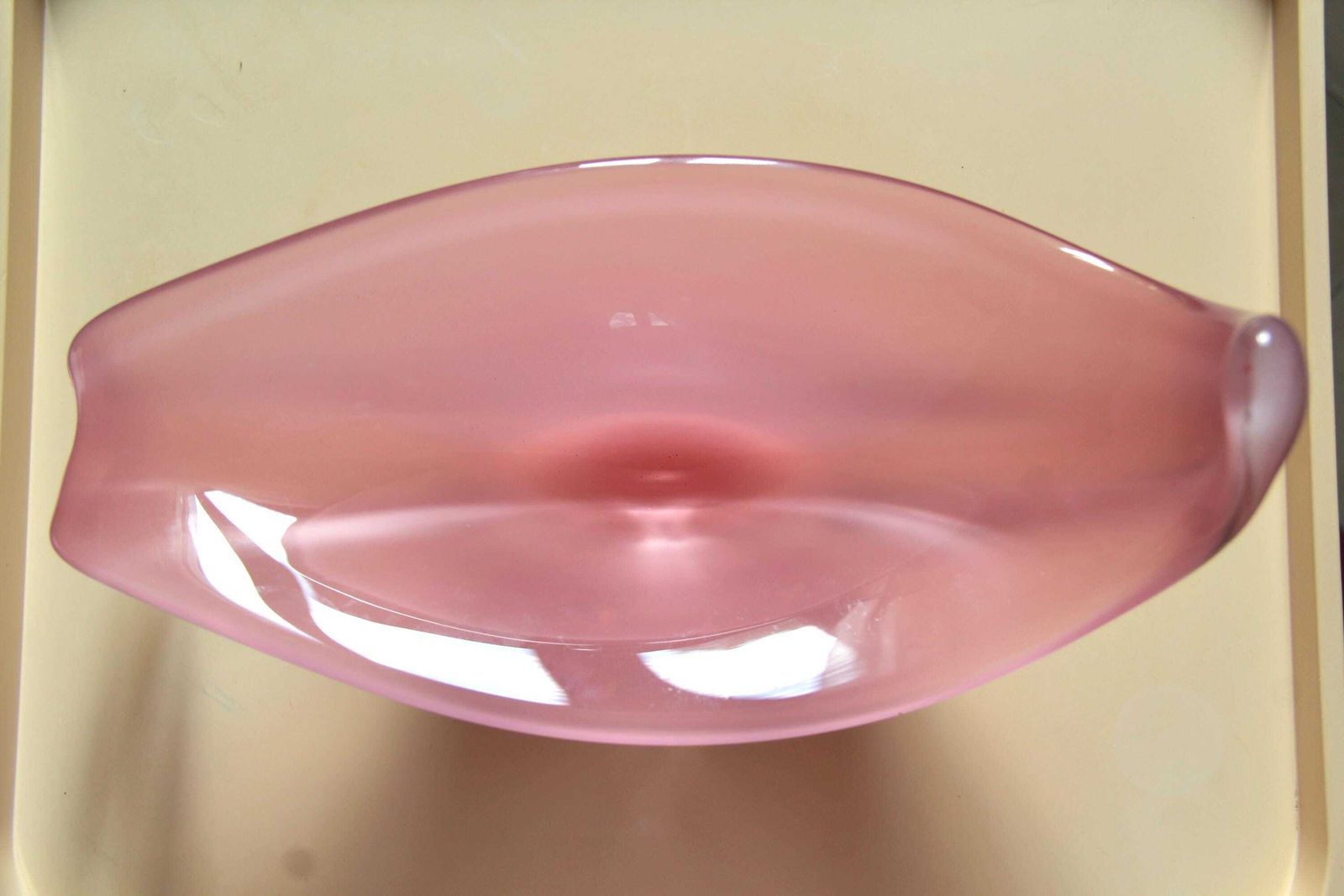 photo furniture Gaura, Vintage Pink Murano Vase / Catchall / Bowl, Italy, 1970s