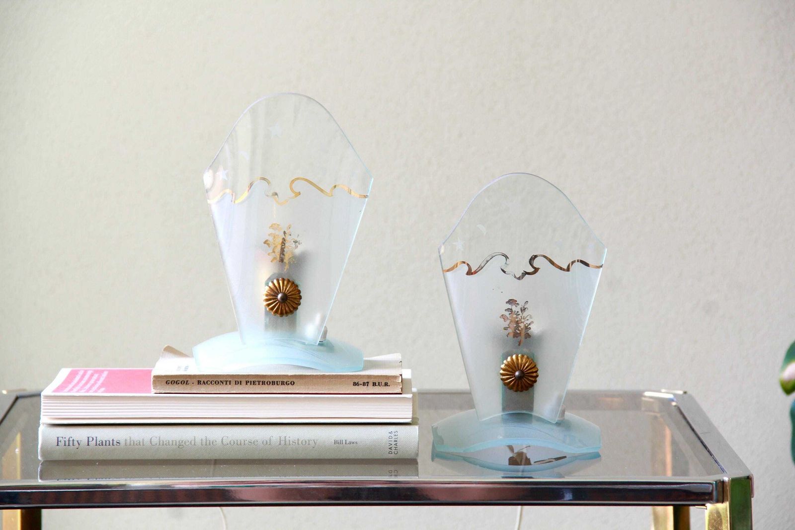 Astri, Antique Midcentury Bedside Table Lamps, Set Of 2, Italy, 1940s