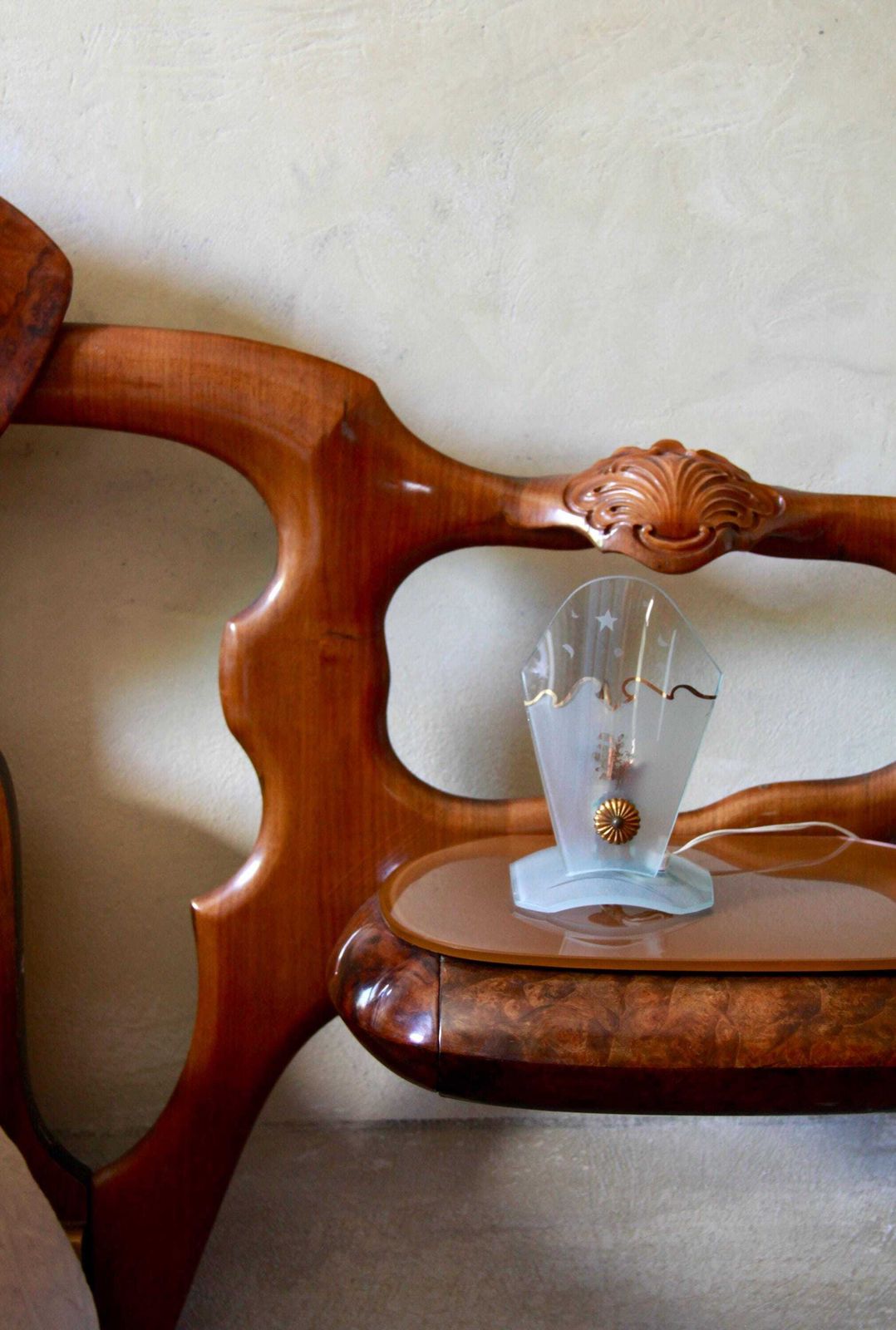 photo furniture Astri, Antique Midcentury Bedside Table Lamps, Set Of 2, Italy, 1940s
