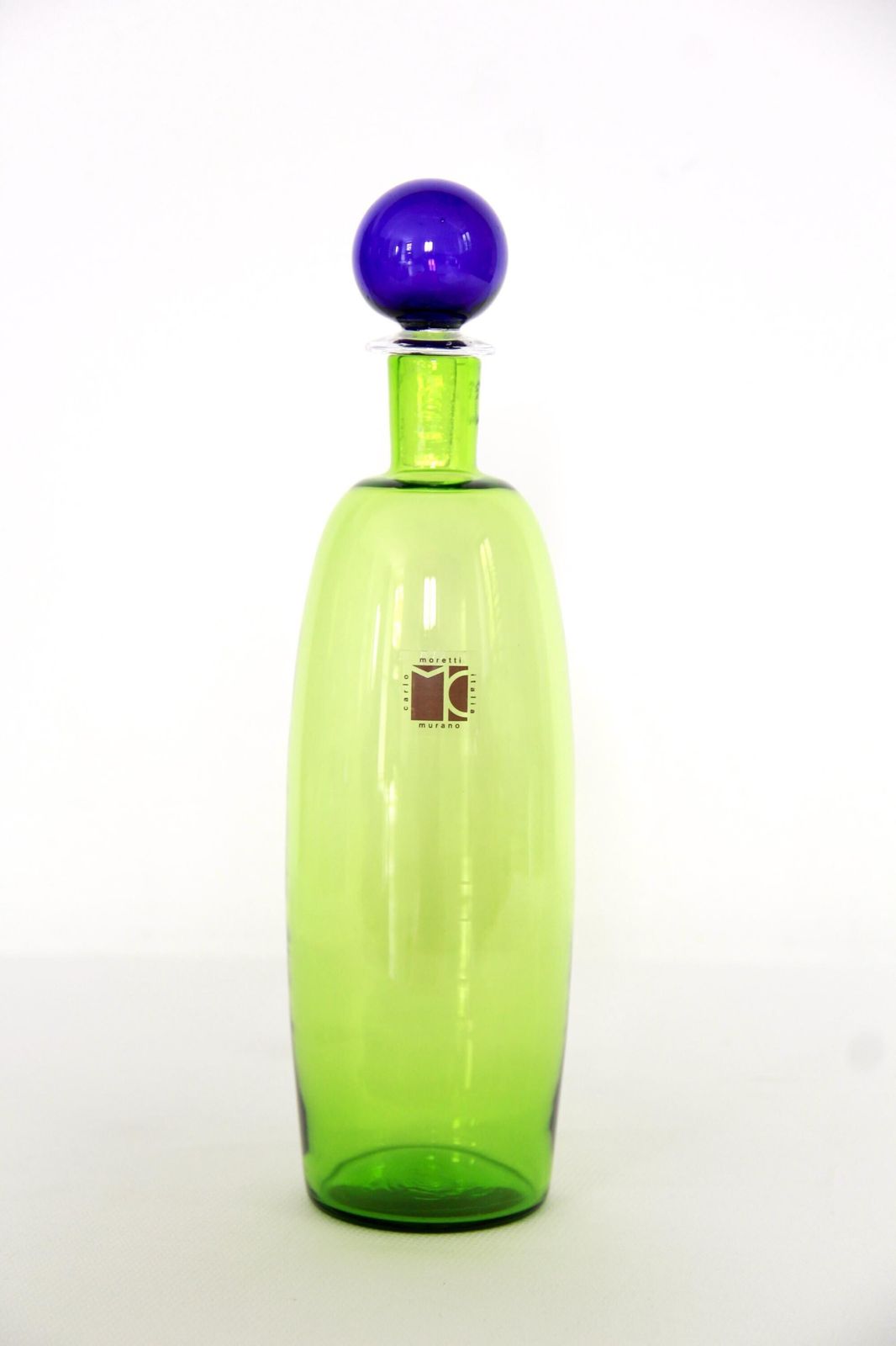 Bottiglie, Vintage Collectible Murano Art Glass Bottle / Decanter By Carlo Moretti, Italy, 1980s