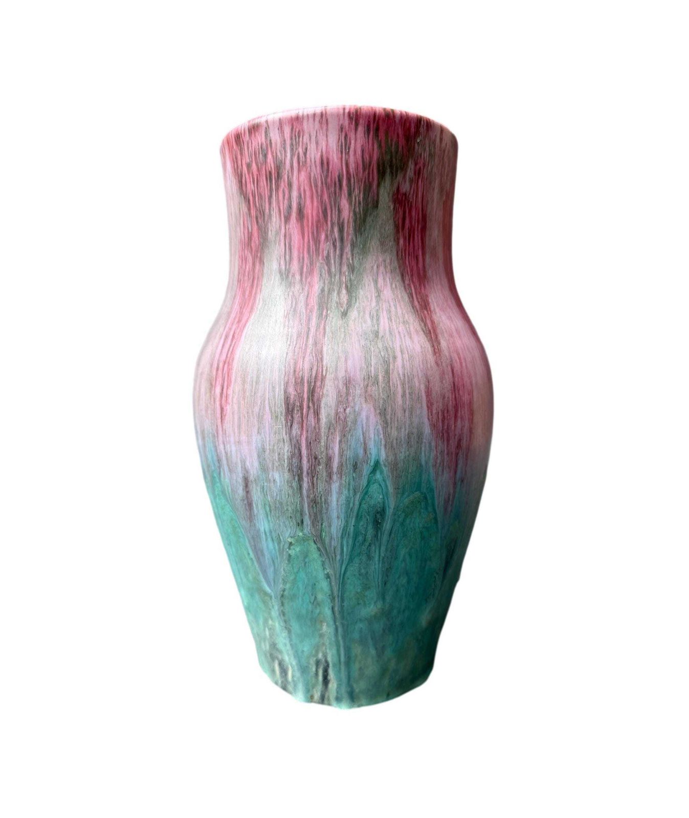 1900's Paul Baudin Vase, Monaco Art Pottery, French Ceramist