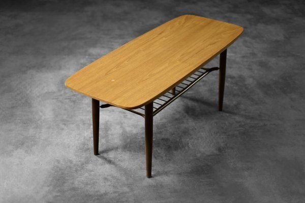 Low Mid Century Danish Modern Hyggebord 55 Coffee Table In Teak With Shelf From Gorm Møbler, 1956 photo Furniture