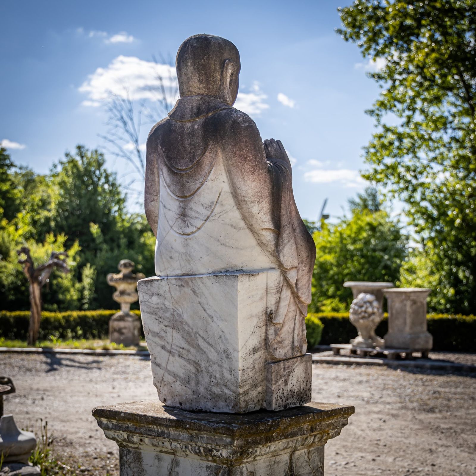 Sculpture Of A Buddhist Monk, 21st Century photo for sale