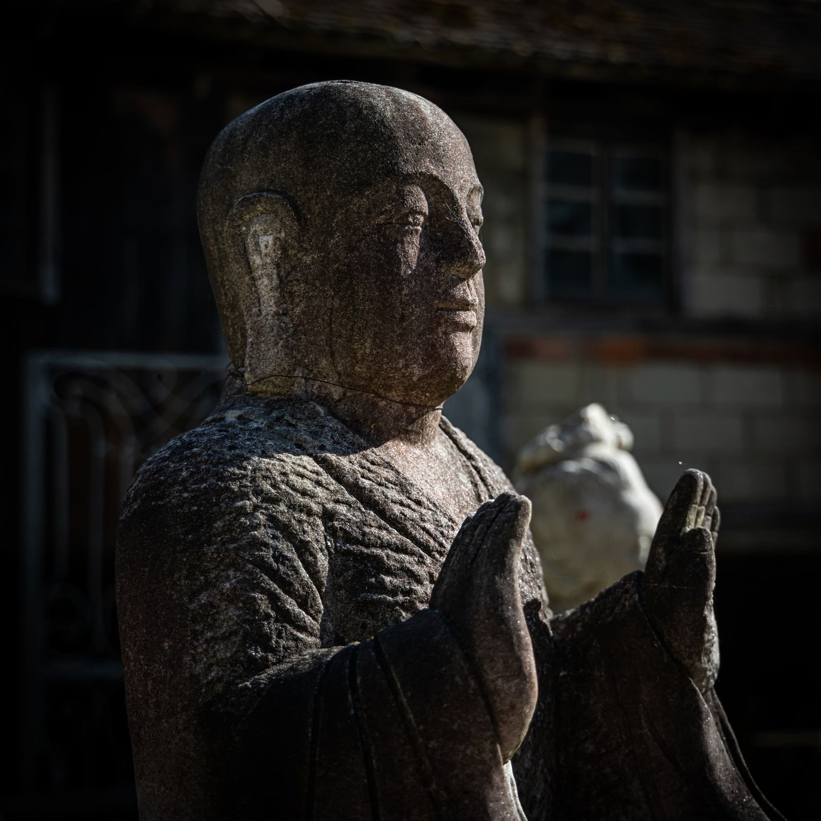Sculpture Of A Buddhist Monk, 21st Century photo vinterior