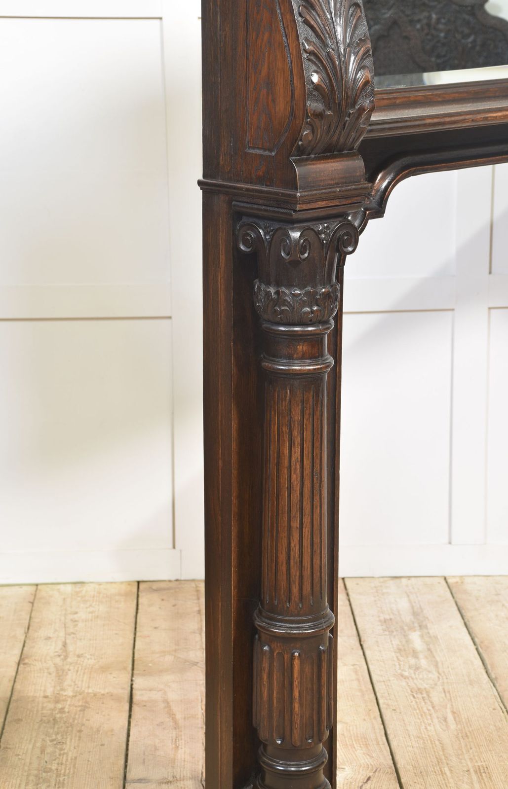 Carved Oak Fire Surround photo vinterior