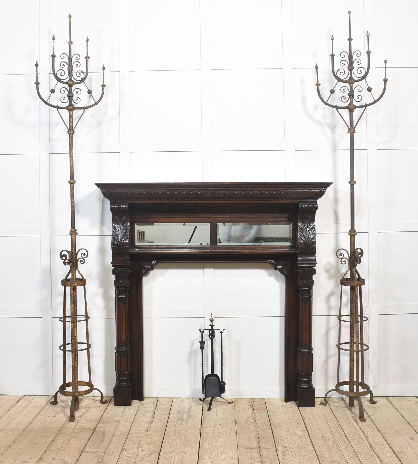photo buy Carved Oak Fire Surround