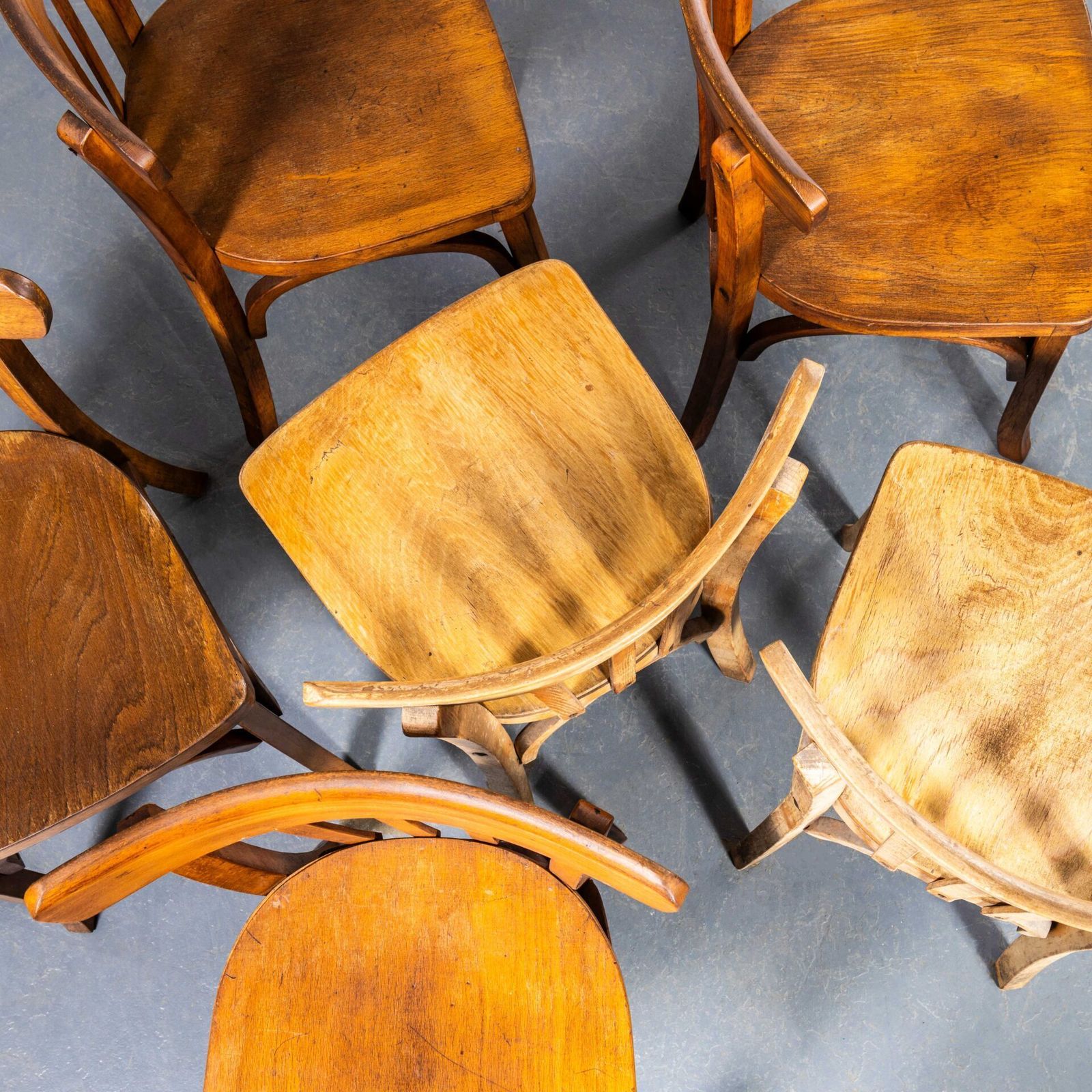 1950’s Honey Oak Classic Luterma Cafe Dining Chairs photo Furniture