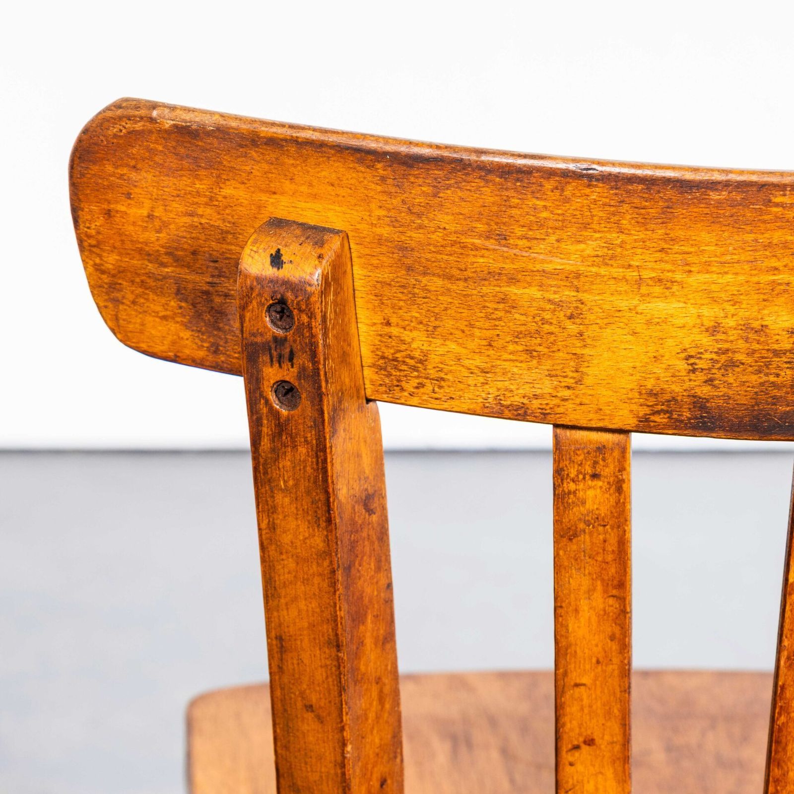 1950’s Honey Oak Classic Luterma Cafe Dining Chairs photo vintage