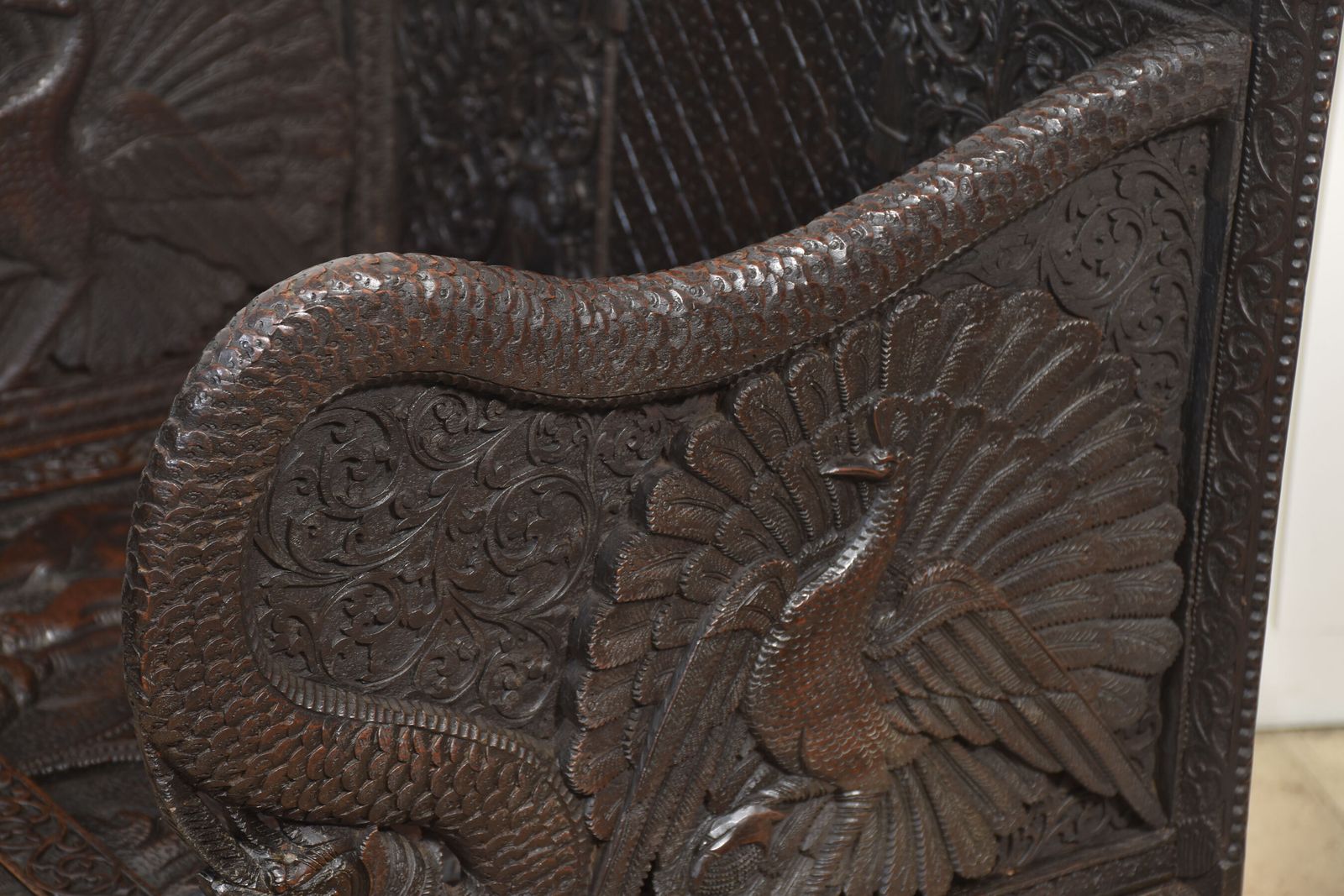 Pair Of 19th Century Carved Ceremonial Armchairs photo for sale