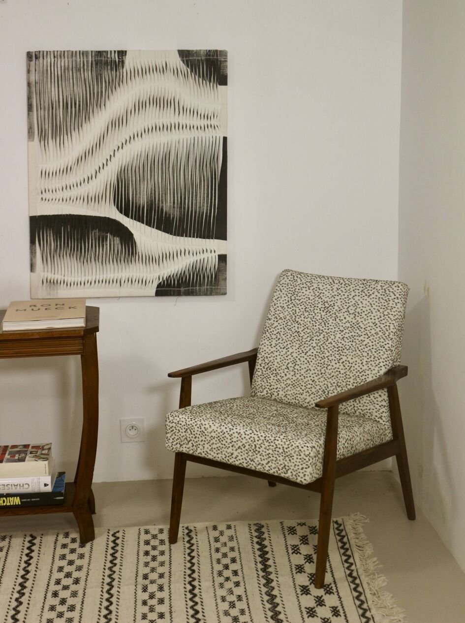 Henryk Lis 300 190 Armchair Year 70 Loop Fabric Ref: Balisto photo furniture