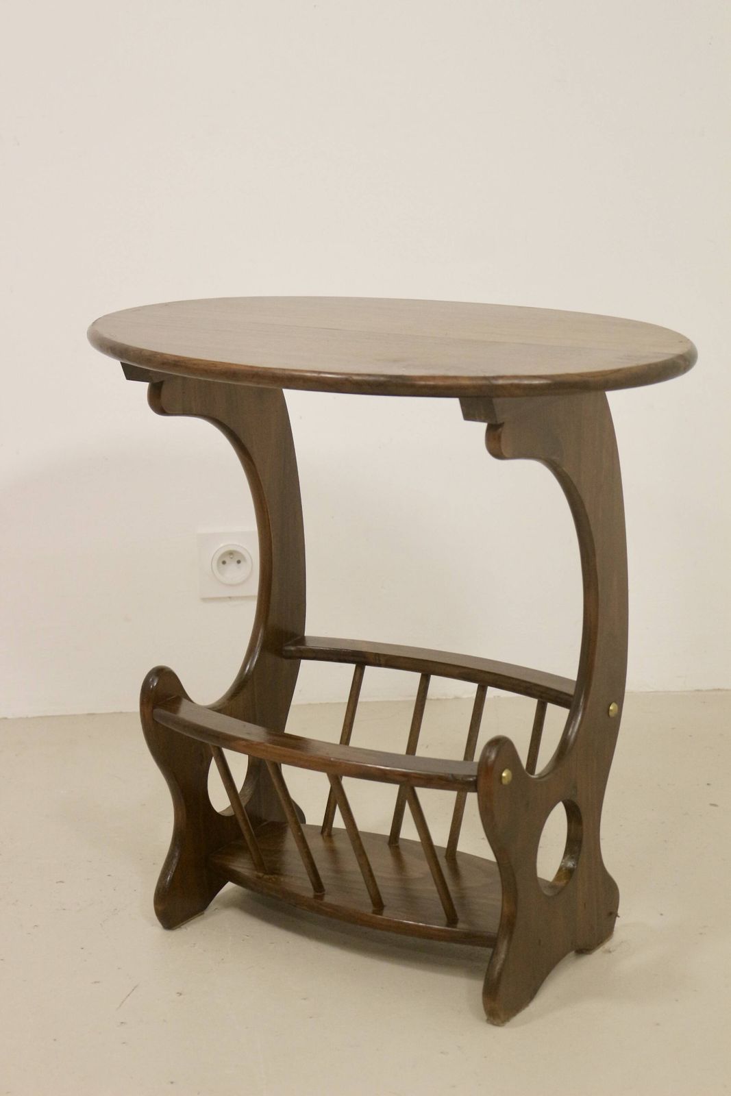 Wooden Living Room Coffee Table With Magazine Storage Rack. Ref Mia photo 183.0