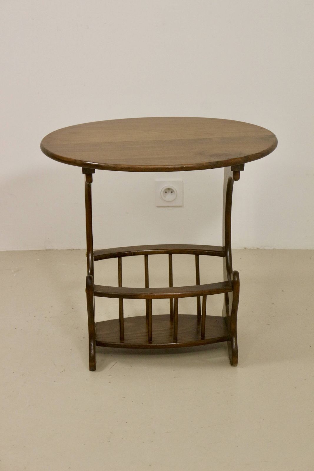 Wooden Living Room Coffee Table With Magazine Storage Rack. Ref Mia photo vinterior