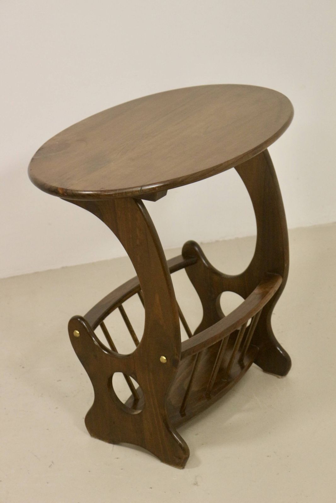 Furniture Wooden Living Room Coffee Table With Magazine Storage Rack. Ref Mia photo
