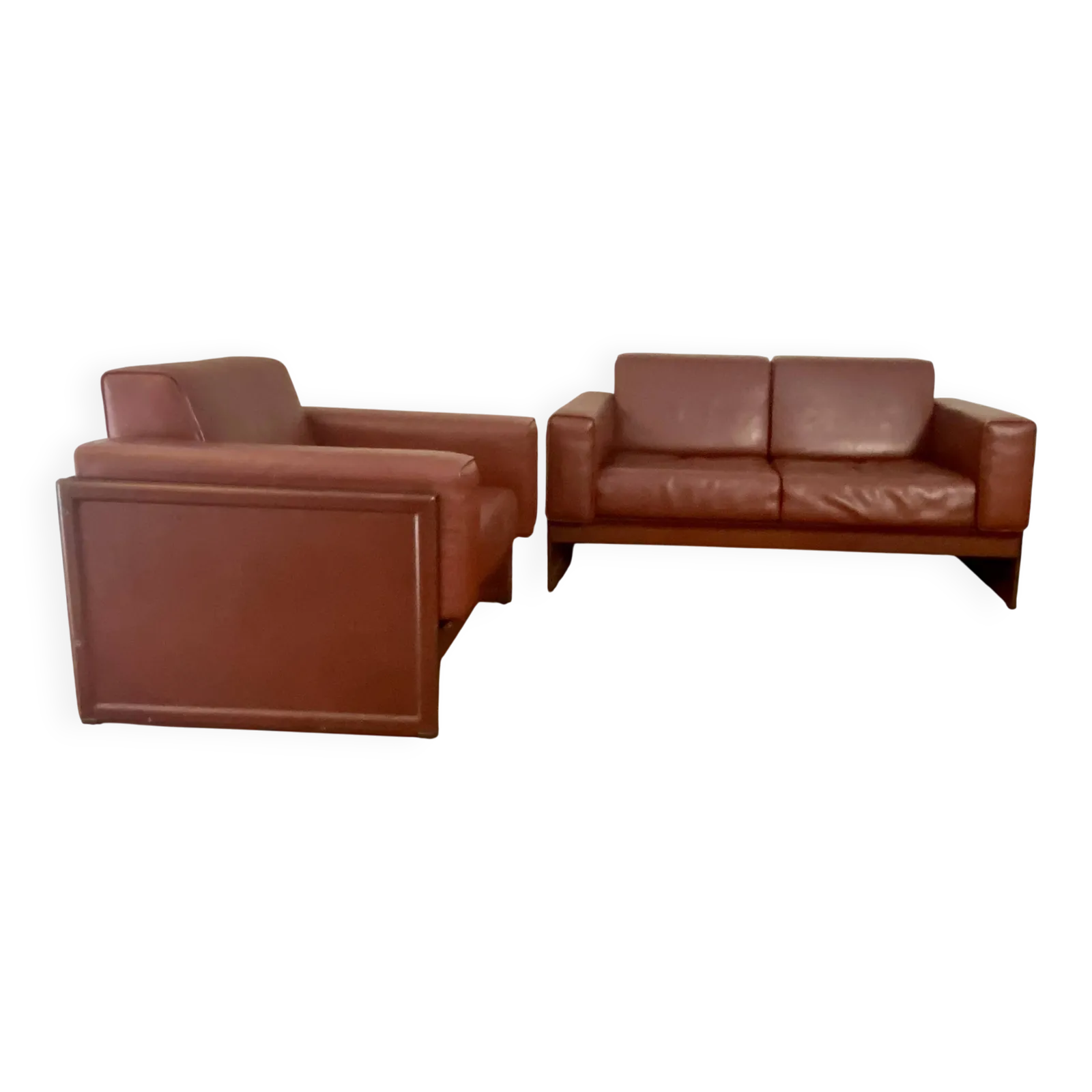 Korium Km 3/1 2 Seater Sofa And Armchair Set By Tito Agnoli For Ma
