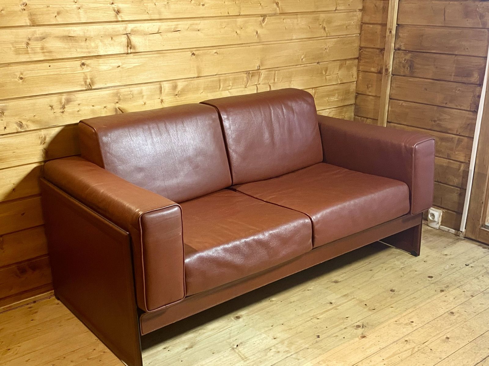 photo vintage Korium Km 3/1 2 Seater Sofa And Armchair Set By Tito Agnoli For Ma