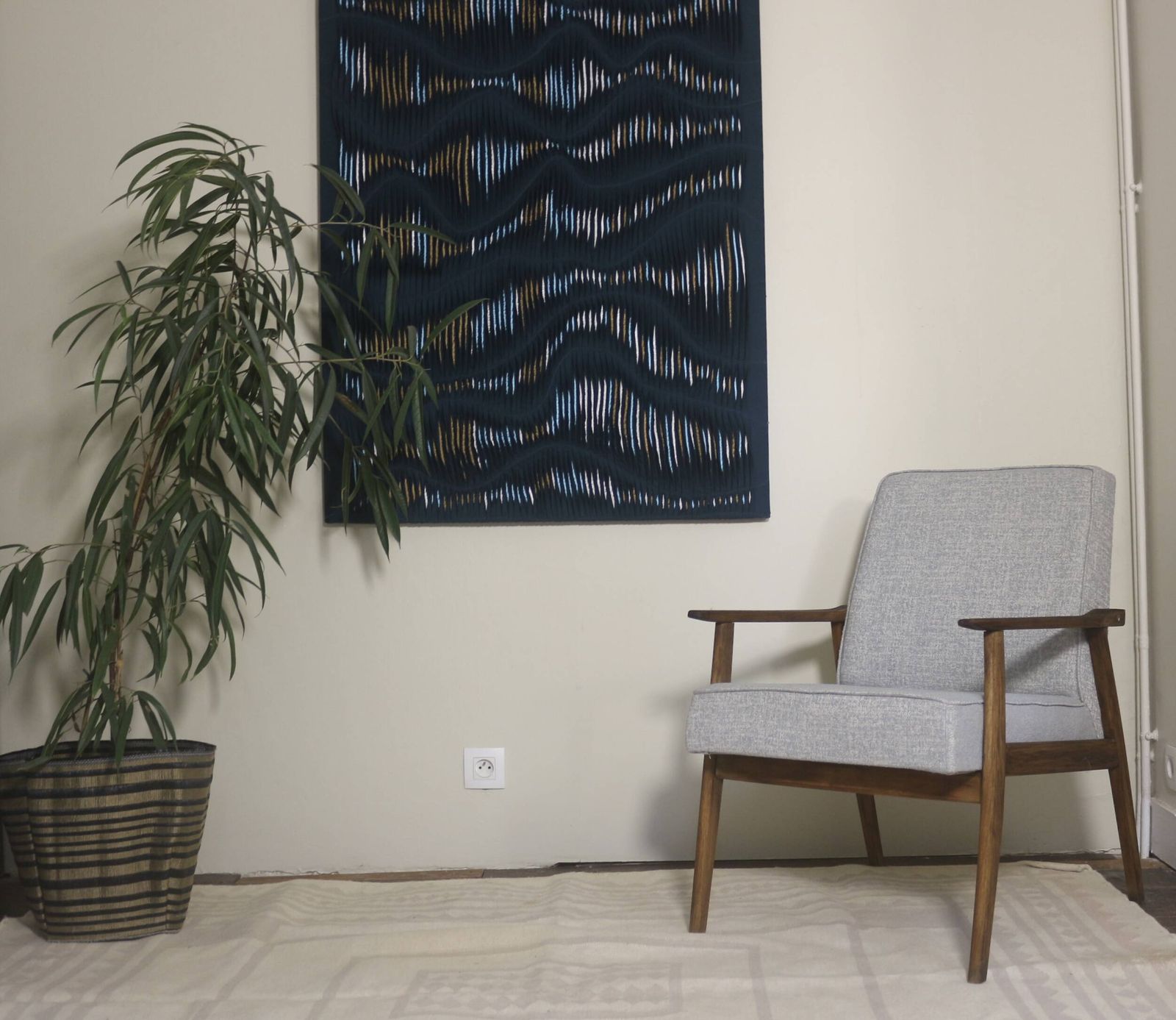 Henryk Lis 300 190 Armchair From The 70s In Bouclette Fabric Ref: Carmen photo furniture