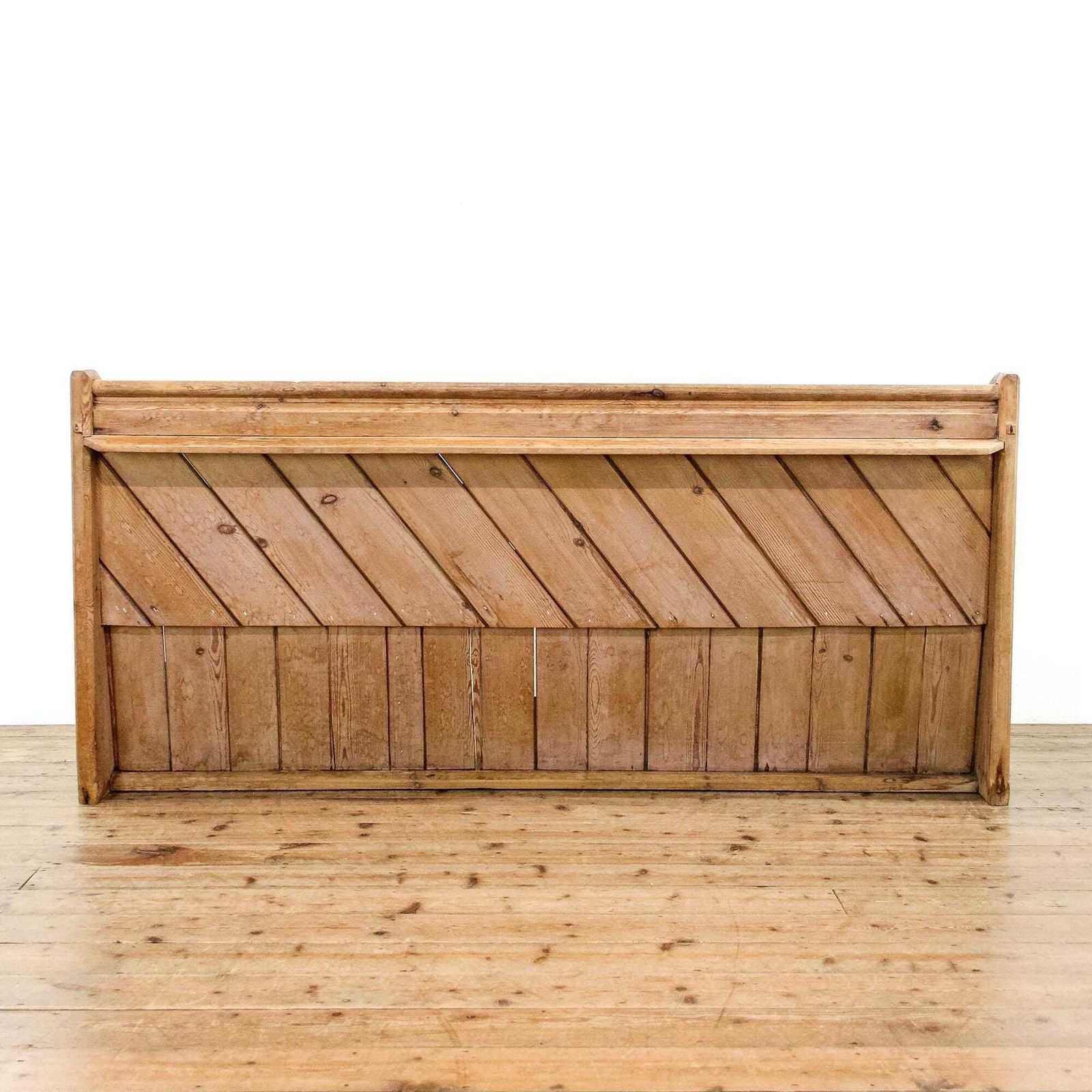 Antique 19th Century Stripped Pine Pew | Antique Pine Bench | Bench For Entryway | Hallway Furniture | Antique Furniture photo for sale
